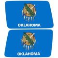 OKLAHOMA STATE FLAG QUARTER WINDOW DRIVER & PASSENGER DECALS