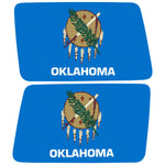 OKLAHOMA STATE FLAG QUARTER WINDOW DRIVER & PASSENGER DECALS