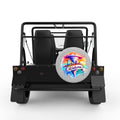 OKLAHOMA SILVER CARBON FIBER TIRE COVER FOR MOKE