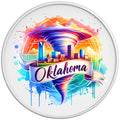 OKLAHOMA WHITE TIRE COVER