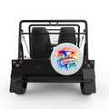OKLAHOMA WHITE CARBON FIBER TIRE COVER FOR MOKE