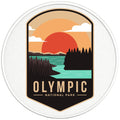 OLYMPIC NATIONAL PARK PEARL  WHITE CARBON FIBER TIRE COVER