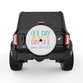 ONE DAY PEARL  WHITE CARBON FIBER TIRE COVER
