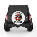 ONE IN A MELON WHITE TIRE COVER