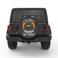 ONLY THE FINEST BECOME FIREFIGHTERS BLACK CARBON FIBER TIRE COVER