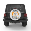 ONLY THE FINEST BECOME FIREFIGHTERS BLACK TIRE COVER