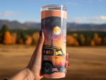 ORANGE WATER COLOR JEEP 20 OZ TUMBLER