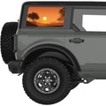 ORANGE SUNSET LANDSCAPE QUARTER WINDOW DECAL FITS 2021+ FORD BRONCO 4 DOOR HARD TOP