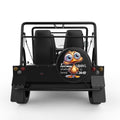 OVERTHINKING BURNS CALORIES BLACK TIRE COVER FOR MOKE