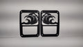 OCEAN WAVE TAIL LIGHT COVER FOR JEEP WRANGLER JK