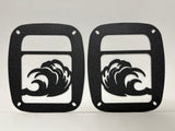 OCEAN WAVE TAIL LIGHT COVER FOR JEEP WRANGLER TJ