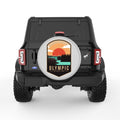 OLYMPIC NATIONAL PARK SILVER CARBON FIBER TIRE COVER