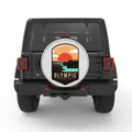 OLYMPIC SILVER CARBON FIBER TIRE COVER