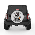 ON MY WAY TO MAKE SOME BAD DECISIONS SILVER CARBON FIBER TIRE COVER
