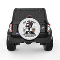 ON MY WAY TO MAKE SOME BAD DECISIONS PEARL  WHITE CARBON FIBER TIRE COVER