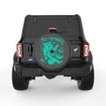 OUT OF THIS WORLD RACCOON BLACK CARBON FIBER TIRE COVER