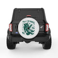 OUT OF THIS WORLD RACCOON PEARL  WHITE CARBON FIBER TIRE COVER