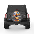 OVERTHINKING BURNS CALORIES BLACK CARBON FIBER TIRE COVER