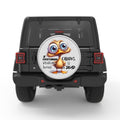 OVERTHINKING BURNS CALORIES BLACK TIRE COVER