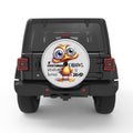 OVERTHINKING BURNS CALORIES SILVER CARBON FIBER TIRE COVER