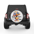 OVERTHINKING BURNS CALORIES PEARL  WHITE CARBON FIBER TIRE COVER
