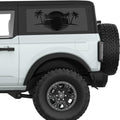 PALMS SUNSET QUARTER WINDOW DECAL FITS 2021+ FORD BRONCO 2 DOOR HARD TOP