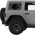 PALMS SUNSET QUARTER WINDOW DECAL FITS 2011-2018 JEEP WRANGLER 4 DOOR HARD TOP JKU