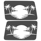 PALMS SUNSET QUARTER WINDOW DRIVER & PASSENGER DECALS