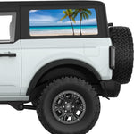 PALM BEACH QUARTER WINDOW DECAL FITS 2021+ FORD BRONCO 2 DOOR HARD TOP