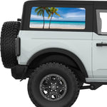 PALM BEACH QUARTER WINDOW DECAL FITS 2021+ FORD BRONCO 2 DOOR HARD TOP