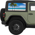 PALM BEACH QUARTER WINDOW DECAL FITS 2011-2018 JEEP WRANGLER 2 DOOR HARD TOP JK