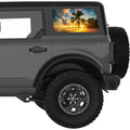 PALM SUNSET QUARTER WINDOW DECAL FITS 2021+ FORD BRONCO 4 DOOR HARD TOP