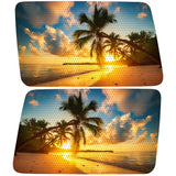 PALM SUNSET QUARTER WINDOW DRIVER & PASSENGER DECALS