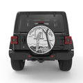 PARROT ON A SWING PEARL  WHITE CARBON FIBER TIRE COVER
