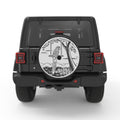 PARROT ON A SWING BLACK CARBON FIBER TIRE COVER