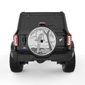 PARROT ON A SWING BLACK CARBON FIBER TIRE COVER