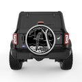 PARROT ON A SWING SILVER CARBON FIBER TIRE COVER