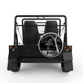 PARROT ON A SWING SILVER CARBON FIBER TIRE COVER FOR MOKE