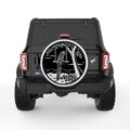 PARROT ON A SWING PEARL  WHITE CARBON FIBER TIRE COVER