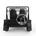 PARROT ON A SWING WHITE CARBON FIBER TIRE COVER FOR MOKE