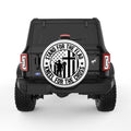 PATRIOTIC CHRISTIAN WHITE TIRE COVER