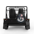 PATRIOTIC EAGLE BLACK CARBON FIBER TIRE COVER FOR MOKE