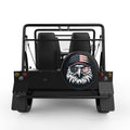 PATRIOTIC EAGLE BLACK TIRE COVER FOR MOKE