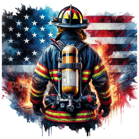 PATRIOTIC FIREFIGHTER