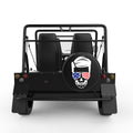 PATRIOTIC GUY SKULL BLACK TIRE COVER FOR MOKE
