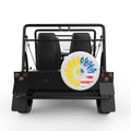 PATRIOTIC SUNFLOWER WHITE TIRE COVER FOR MOKE