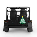 PAW PRINT CHRISTMAS TREE BLACK TIRE COVER FOR MOKE