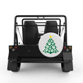PAW PRINT CHRISTMAS TREE WHITE TIRE COVER FOR MOKE