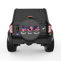 PEACE LOVE AMERICA BLACK CARBON FIBER TIRE COVER