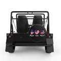 PEACE LOVE AMERICA BLACK TIRE COVER FOR MOKE
